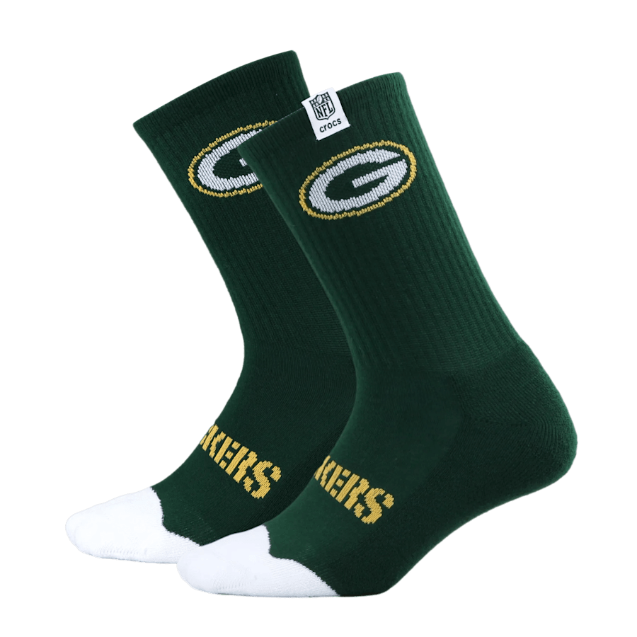 Crocs NFL Green Bay Packers Crocs Socks Men
