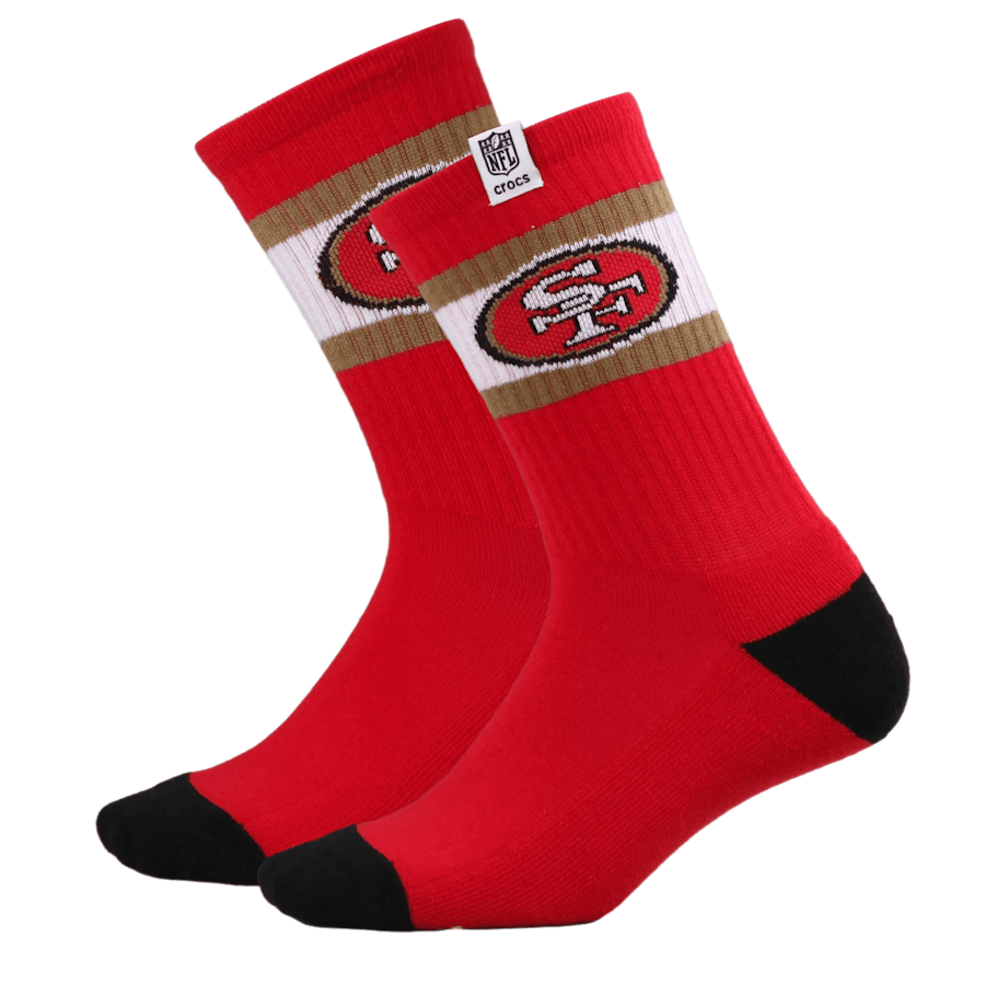 Crocs NFL San Francisco 49ers Crocs Socks Men
